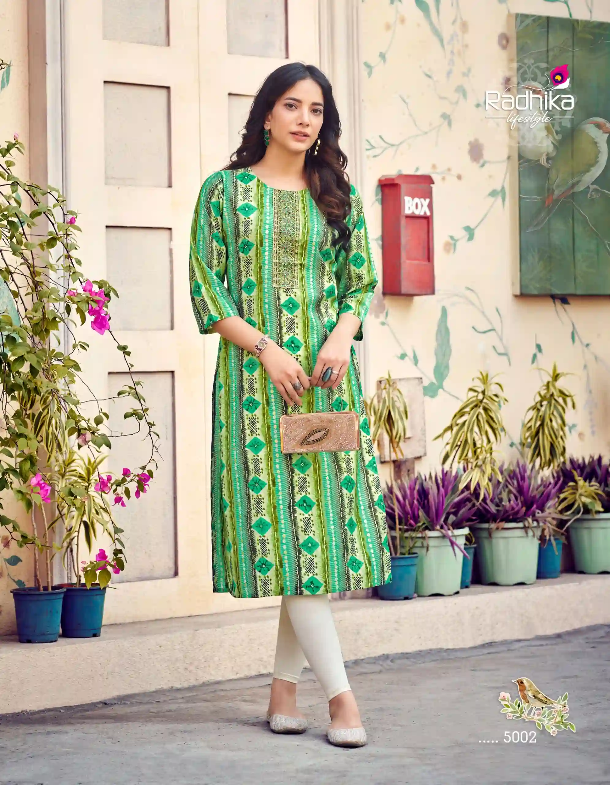 Radhika Lifestyle Charming Vol 5 Modal Chander Wholesale Fancy Kurti Catalog — Wholesale Kurtis, MPA wholesale from Surat — view 4